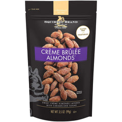 SQUIRREL BRAND Crème Brulee Almonds, 3.5 OZ Resealable Bag